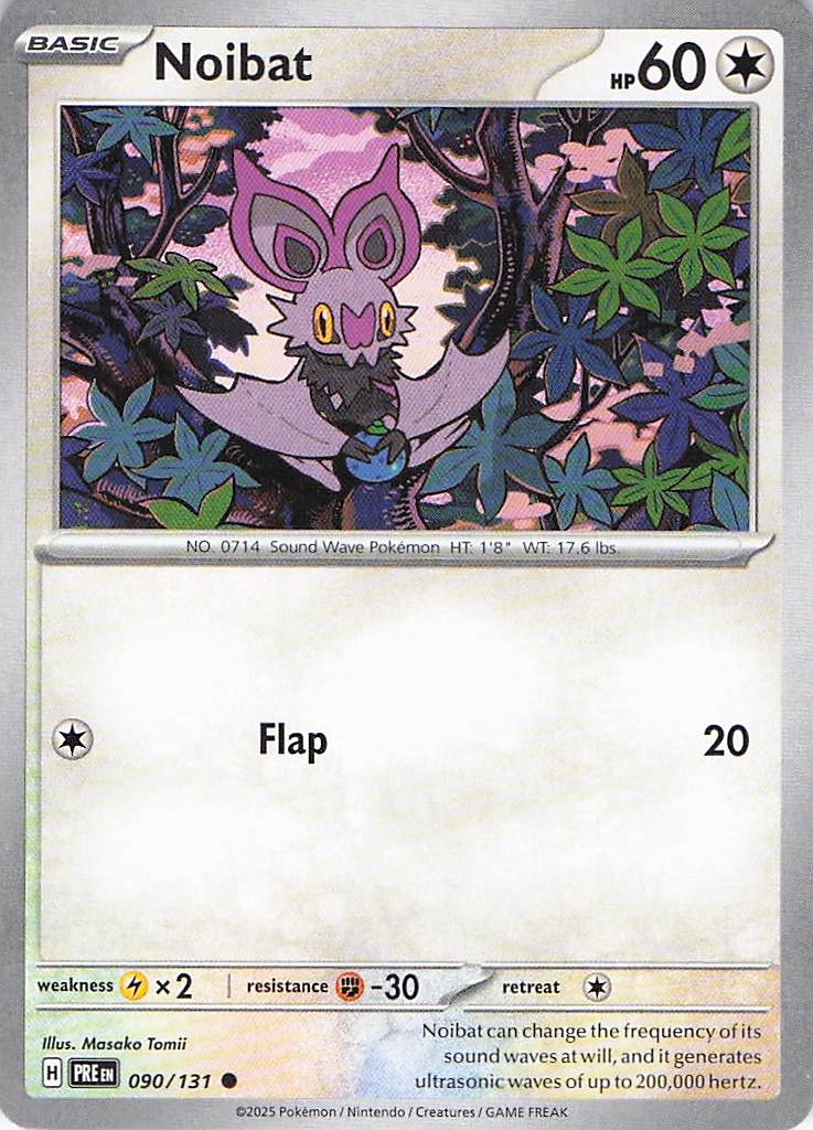 Pokemon TCG - Noibat 090/131 Prismatic Evolutions NM