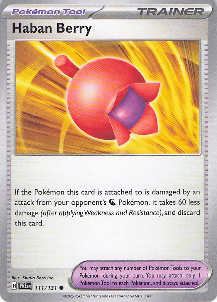 Pokemon TCG - Haban Berry 111/131 Prismatic Evolutions NM
