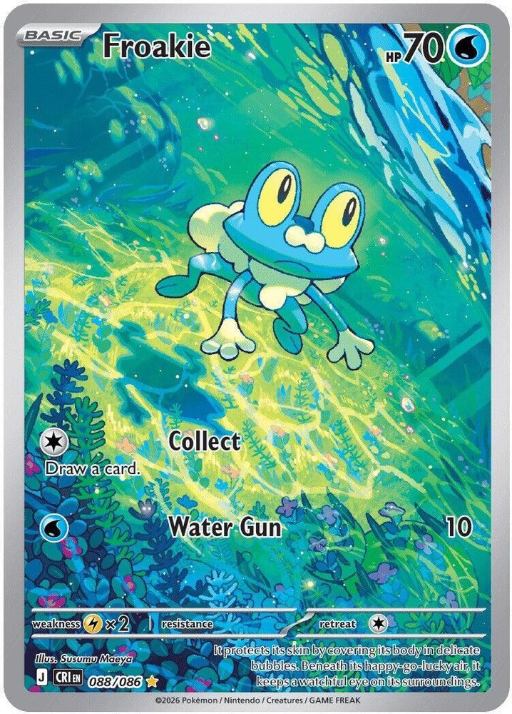 Froakie 088/086 Illustration Rare Chaos Rising Pokemon Near Mint