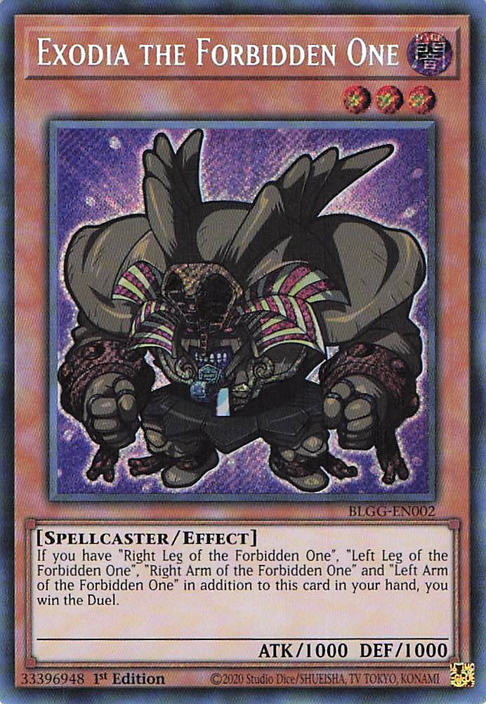 Exodia the Forbidden One (CHIBI) BLGG-EN002 Secret Rare NM