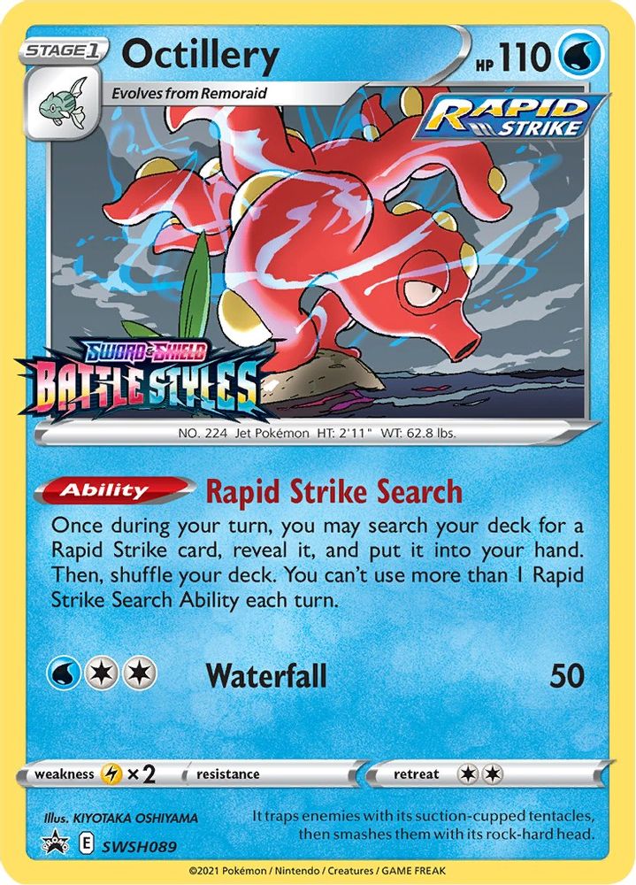 Octillery (Prerelease) SWSH089 Promo Sword & Shield Promo Pokemon NM