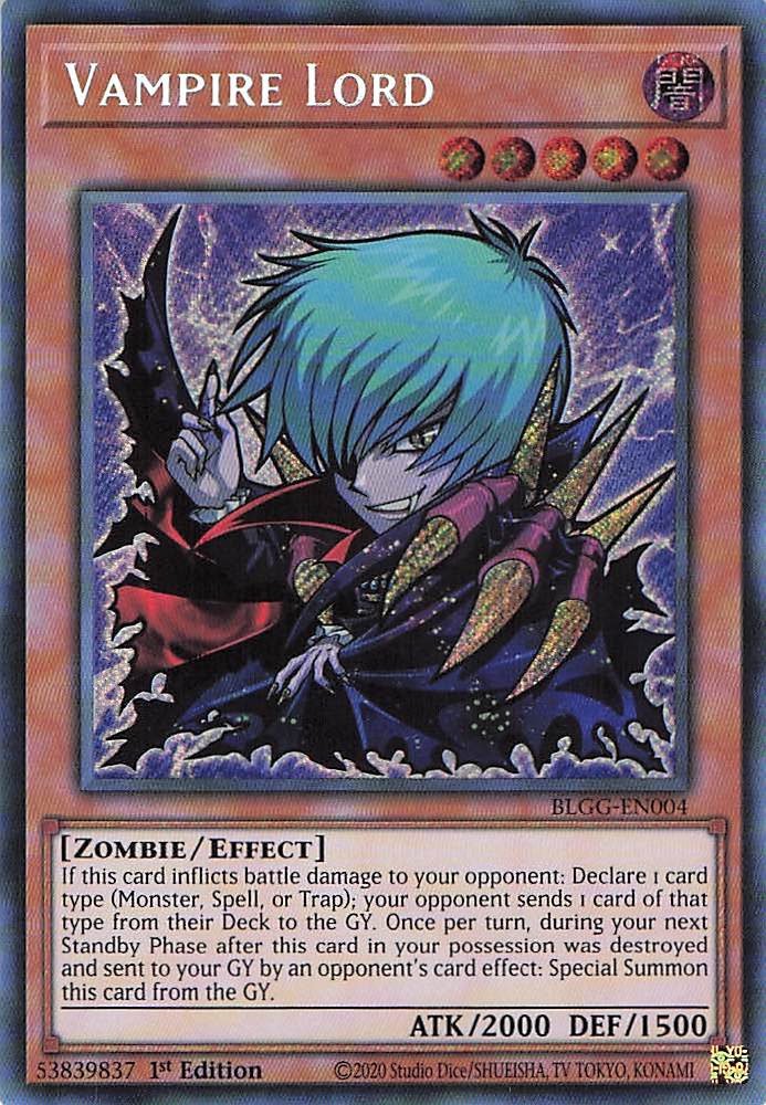 Vampire Lord (CHIBI) BLGG-EN004 Secret Rare NM