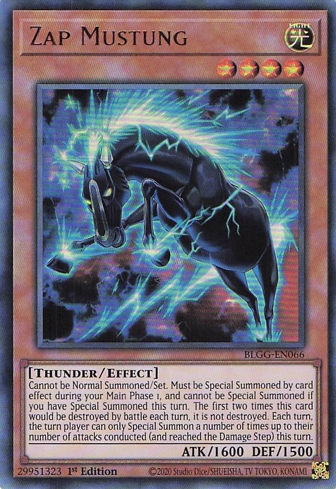 Zap Mustung BLGG-EN066 Yu-Gi-Oh 1st Edition NM