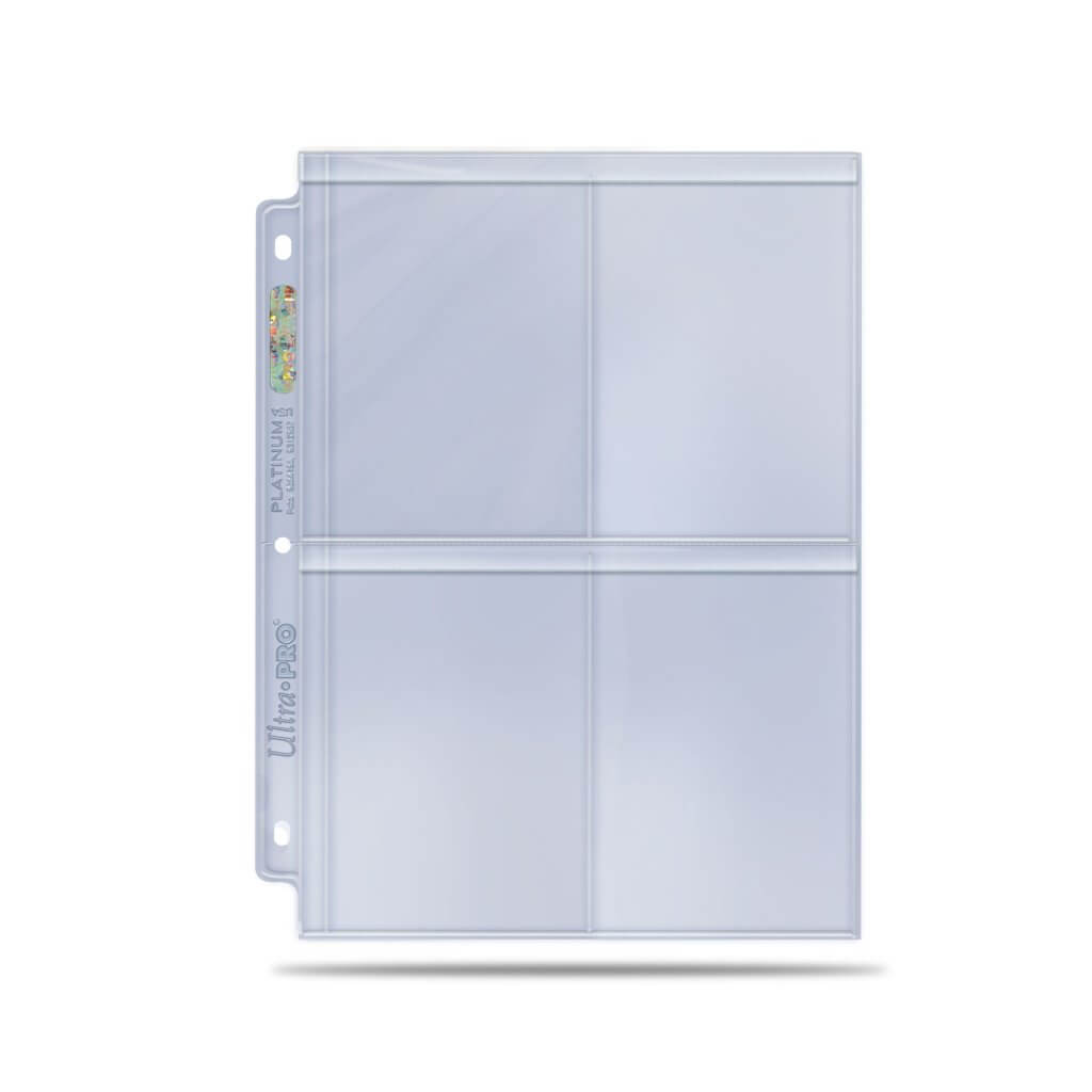 ULTRA PRO Page - 4 PKT Secure Platinum Page for Toploaders (100ct)