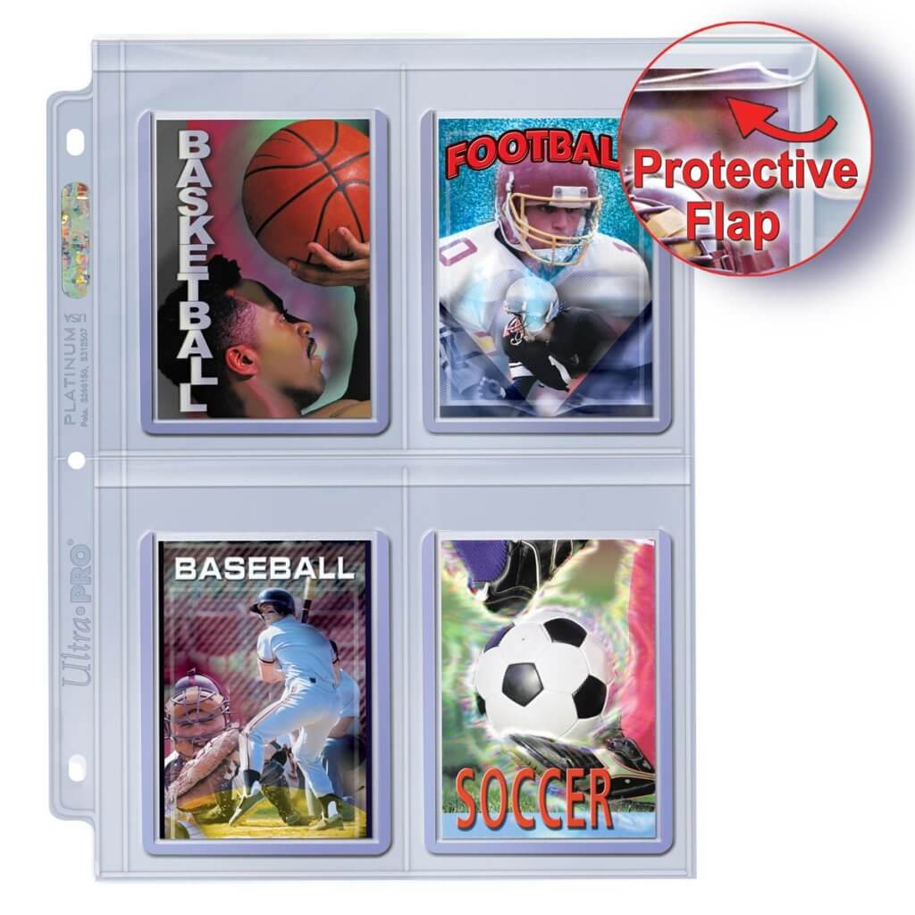 ULTRA PRO Page - 4 PKT Secure Platinum Page for Toploaders (100ct)