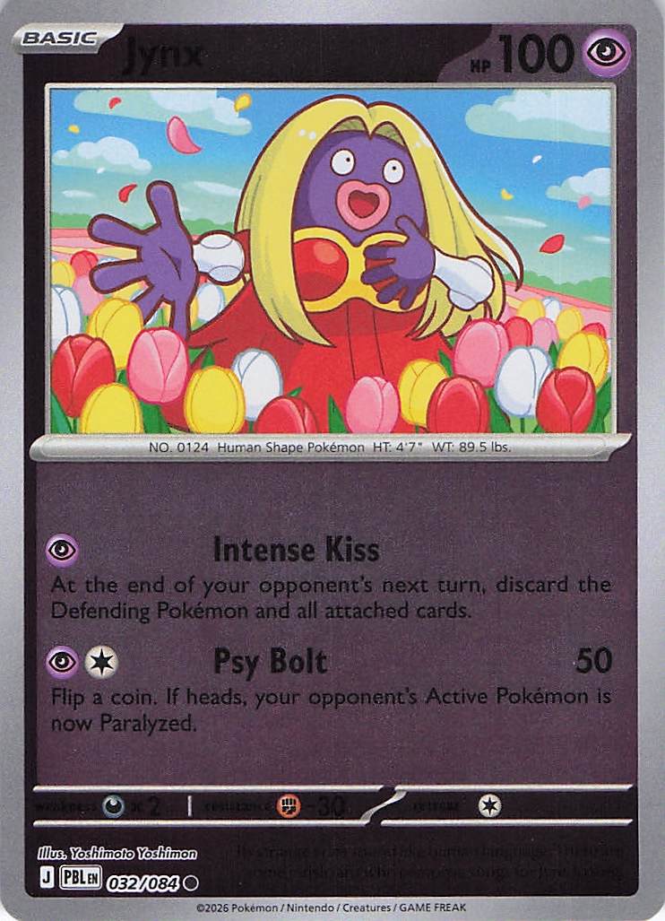 Pokemon TCG - Jynx 032/084 Pitch Black Reverse Holo NM