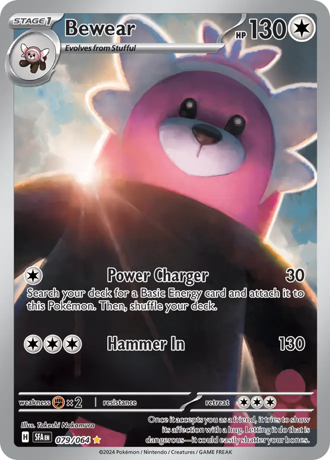 Bewear 079/064 Illustration Rare Shrouded Fable Pokemon Holo NM