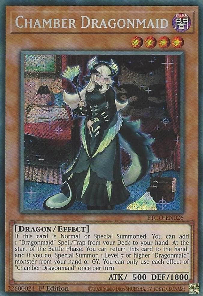 Chamber Dragonmaid ETCO-EN026 Secret Rare NM