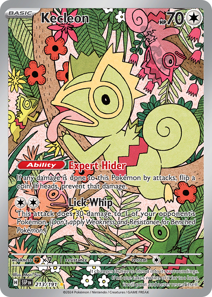 Kecleon 213/191 Illustration Rare Surging Sparks Pokemon Near Mint