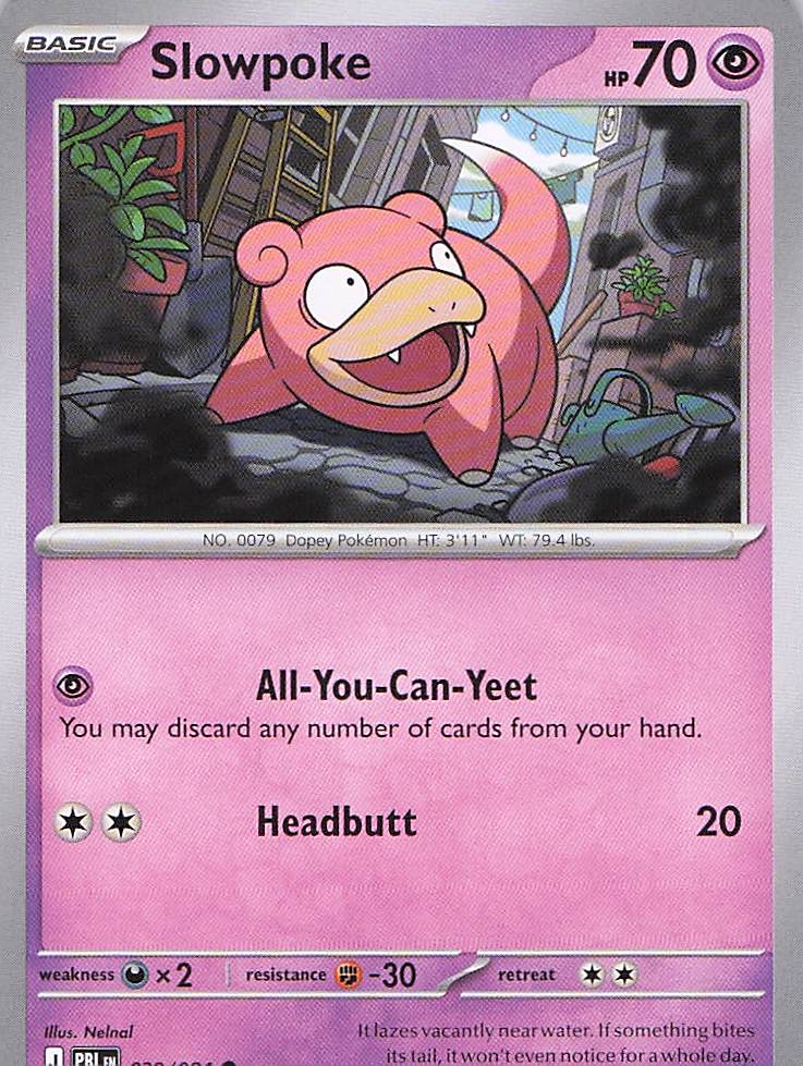 Pokemon TCG - Slowpoke 029/084 Pitch Black NM