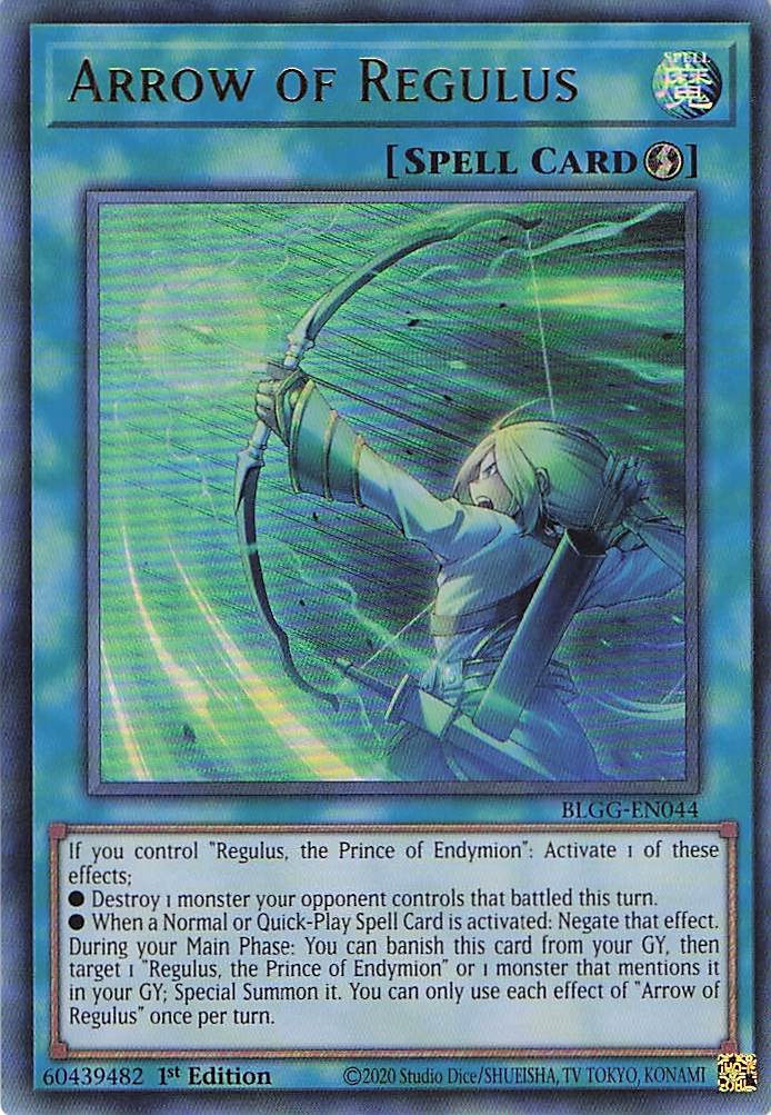 Arrow of Regulus BLGG-EN044 Yu-Gi-Oh 1st Edition NM