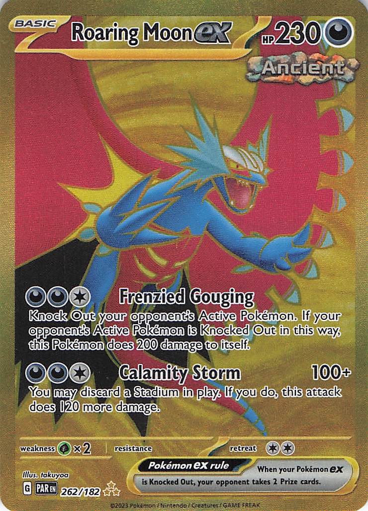 Roaring Moon ex 262/182 Paradox Rift Pokemon NM