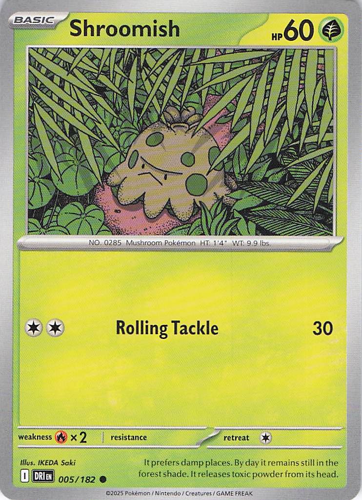 Pokemon TCG - Shroomish 005/182 Destined Rivals NM