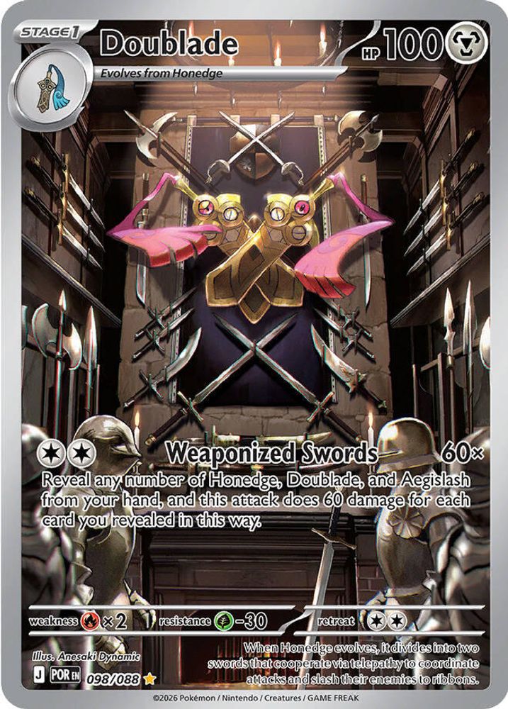 Doublade 098/088 Holo Illustration Rare Perfect Order Pokemon NM