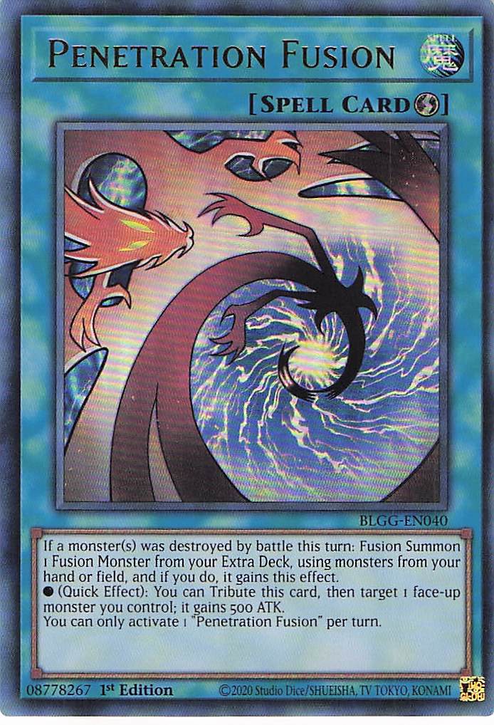 Penetration Fusion BLGG-EN040 Yu-Gi-Oh 1st Edition NM