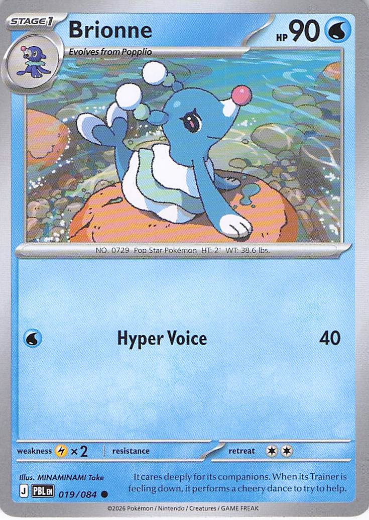 Pokemon TCG - Brionne 019/084 Pitch Black NM