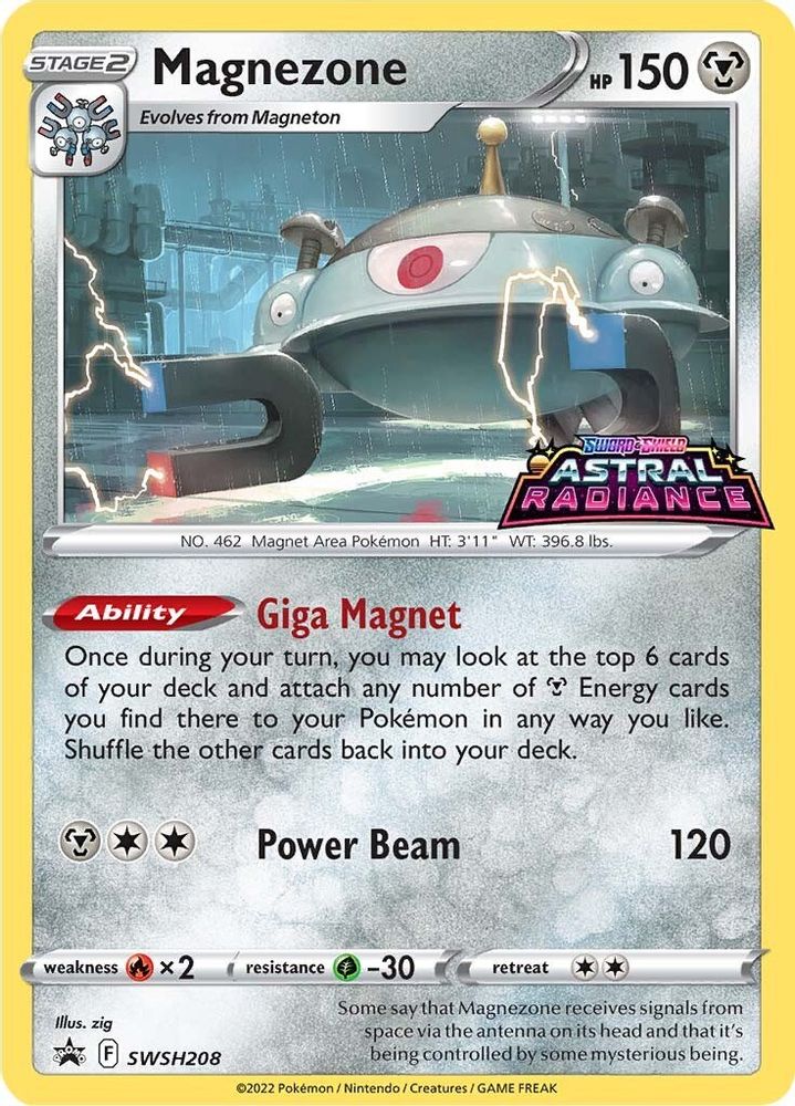 Magnezone SWSH208 Promo Sword & Shield Promo Pokemon NM