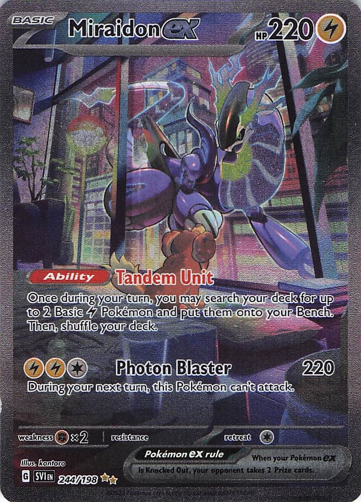 Miraidon ex 244/198 Scarlet & Violet Pokemon LP