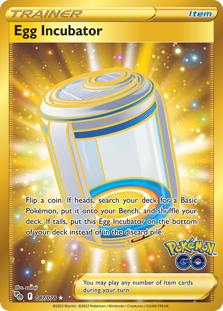 Egg Incubator 087/078 Secret Rare Pokemon GO Pokemon NM