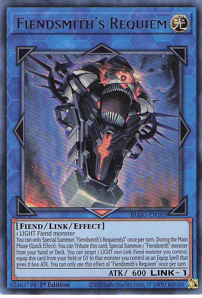 Fiendsmith's Requiem BLGG-EN103 Yu-Gi-Oh 1st Edition NM