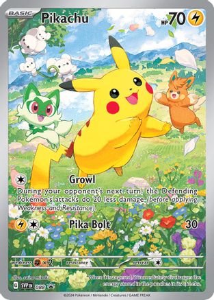 Pikachu 088 Holo Promo Scarlet & Violet Pokemon NM