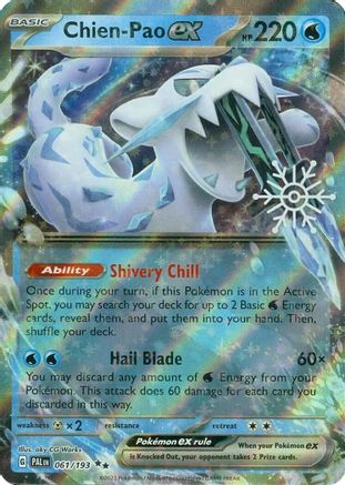 Chien-Pao ex (Holiday Calendar) 061/193 Holo Pokemon Near Mint