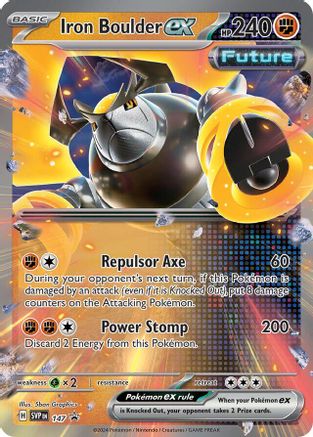 Iron Boulder ex 147 Holo Promo Scarlet & Violet Promo Pokemon Near Mint