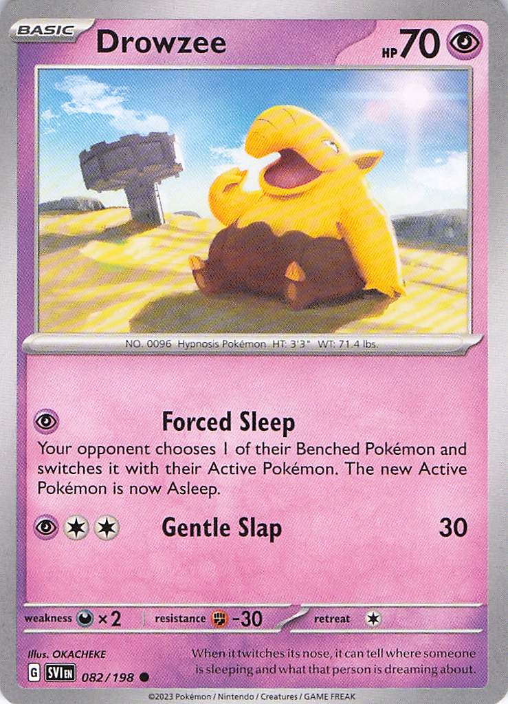 Pokemon TCG - Drowzee 082/198 Scarlet & Violet NM