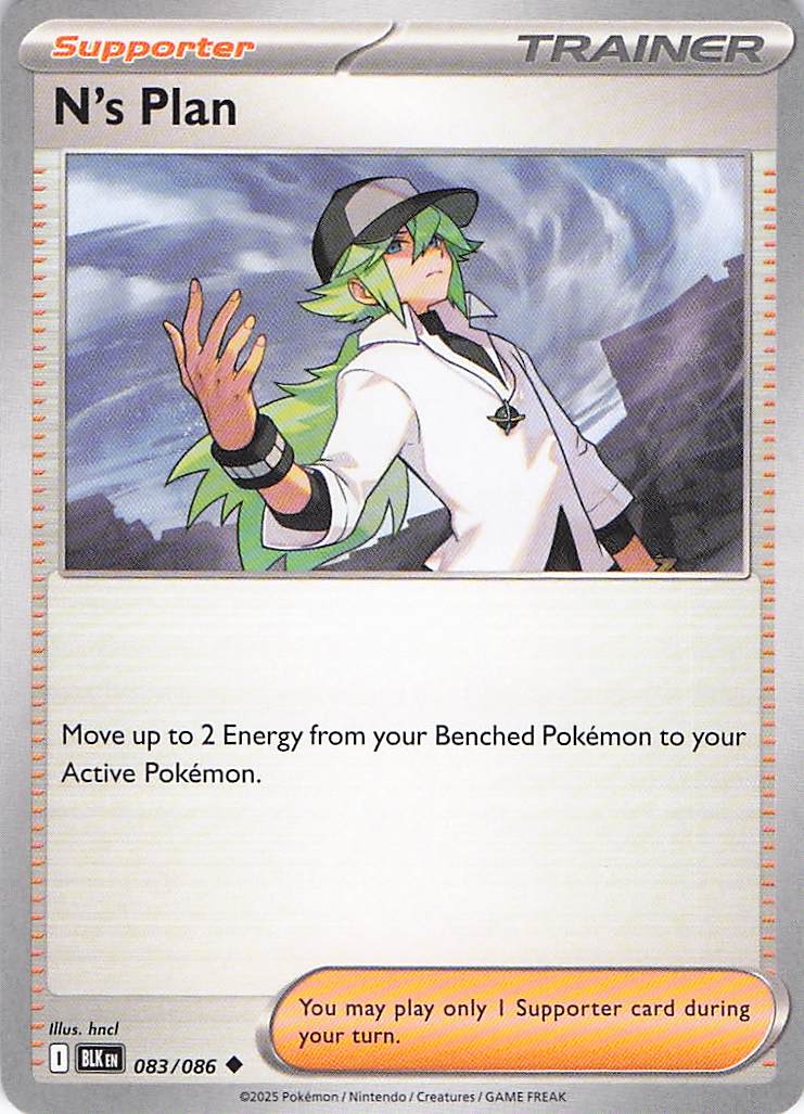Pokemon TCG - N's Plan 083/086 Black Bolt NM