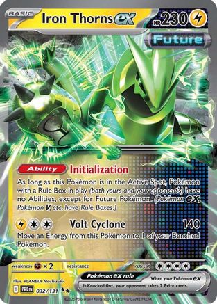 Iron Thorns ex 032/131 Holo Double Rare Prismatic Evolutions Pokemon Near Mint