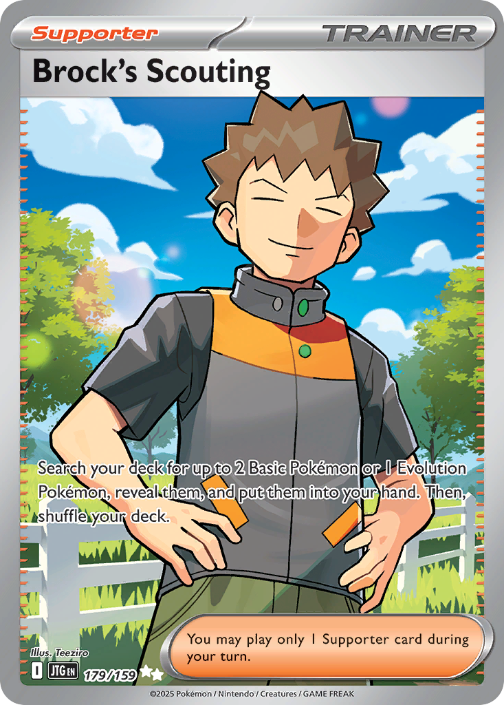 Brock's Scouting 179/159 Ultra Rare Journey Together Pokemon Holo Near Mint