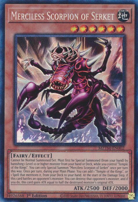 Merciless Scorpion of Serket MZTM-EN002 Collector's Rare NM