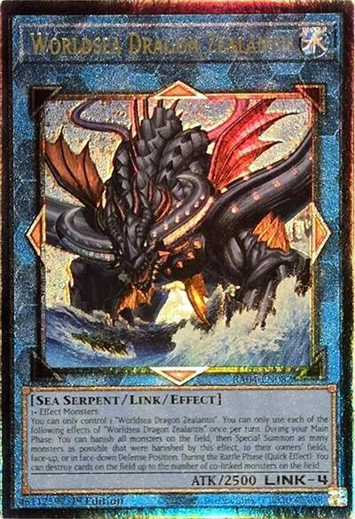 Worldsea Dragon Zealantis RA04-EN082 Prismatic Ultimate Rare NM