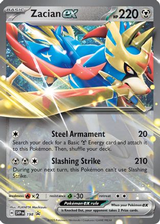 Zacian ex 198 Holo Promo Scarlet & Violet Promo Pokemon Near Mint