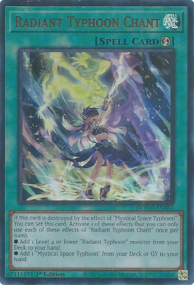 Radiant Typhoon Chant DOOD-EN061 Ultra Rare NM