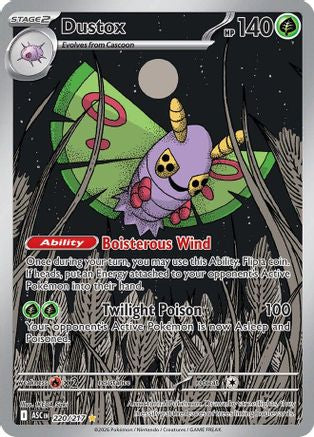 Dustox 220/217 Illustration Rare Ascended Heroes Pokemon Near Mint