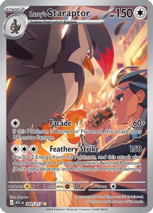 Larry's Staraptor 249/217 Illustration Rare Ascended Heroes Pokemon Near Mint