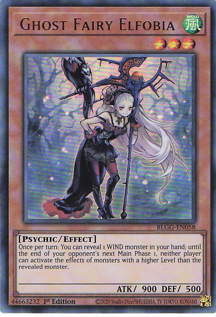 Ghost Fairy Elfobia BLGG-EN058 Yu-Gi-Oh 1st Edition NM