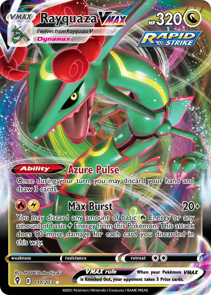 Rayquaza VMAX 111/203 Ultra Rare Evolving Skies Pokemon NM