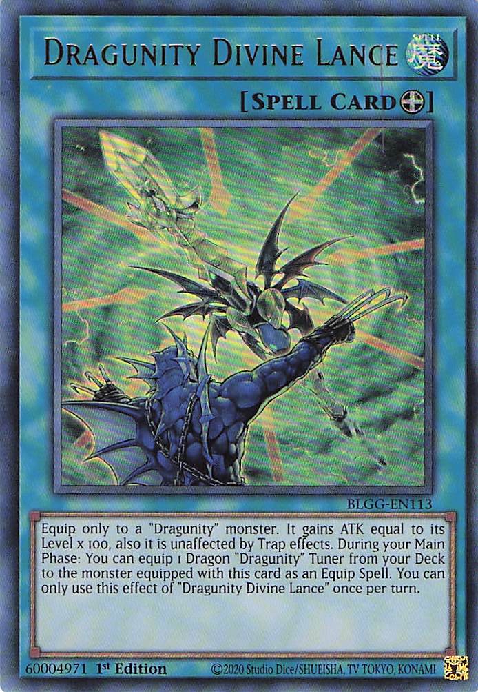 Dragunity Divine Lance BLGG-EN113 Yu-Gi-Oh 1st Edition NM