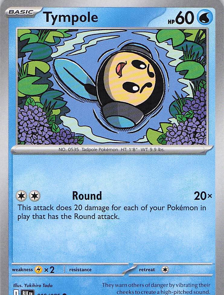 Pokemon TCG - Tympole 019/086 Black Bolt NM