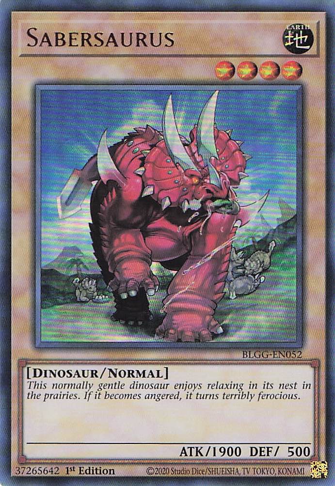 Sabersaurus BLGG-EN052 Yu-Gi-Oh 1st Edition NM