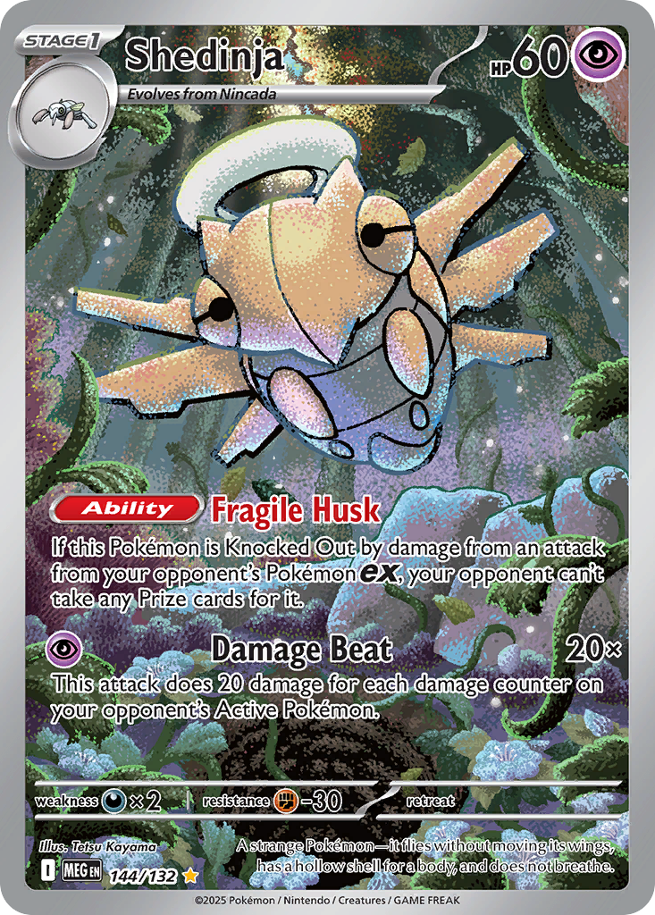 Shedinja 144/132 Illustration Rare Mega Evolution Pokemon NM
