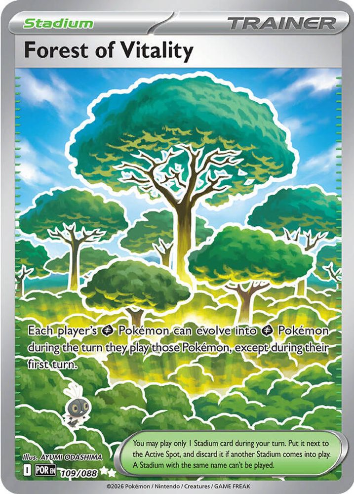 Forest of Vitality 109/088 Ultra Rare Perfect Order Pokemon Holo NM