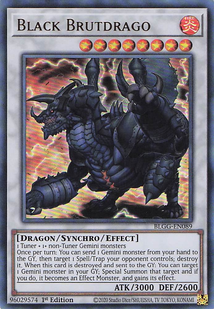 Black Brutdrago BLGG-EN089 Yu-Gi-Oh 1st Edition NM