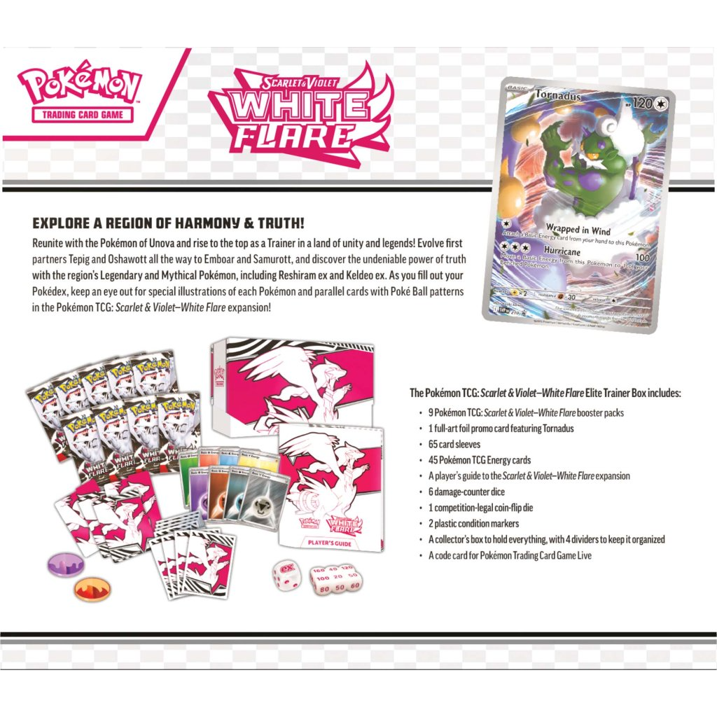 Pokemon TCG - Scarlet & Violet White Flare Elite Trainer Box