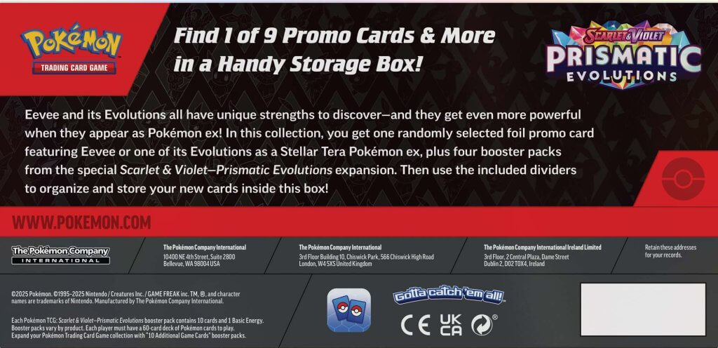 Pokemon TCG - Scarlet & Violet Prismatic Evolutions Surprise Box