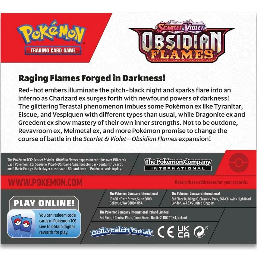 Pokemon TCG - Scarlet & Violet Obsidian Flames Booster Box