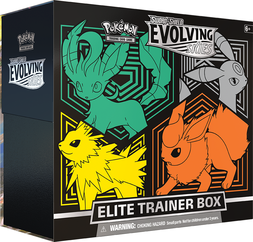 Pokemon TCG - Scarlet & Violet Evolving Skies (Flareon/Jolteon/Umbreon/Leafeon) Elite Trainer Box