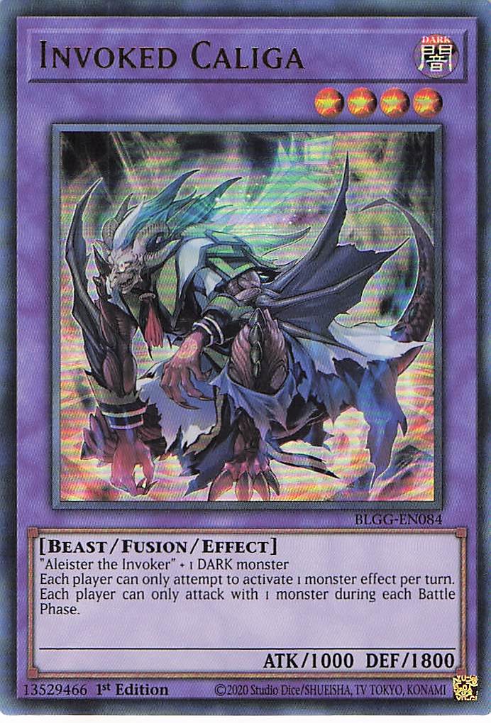 Invoked Caliga BLGG-EN084 Yu-Gi-Oh 1st Edition NM